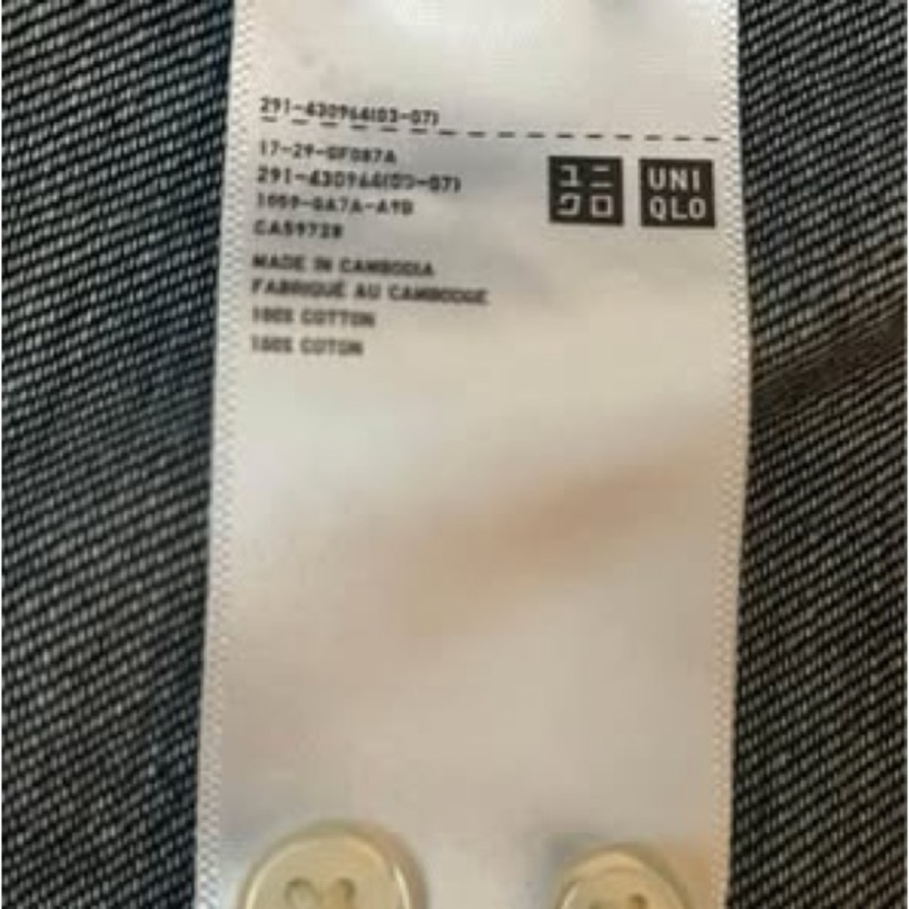 Uniqlo x Lemaire Women's Denim Long Sleeve Dress - Picture 9 of 10